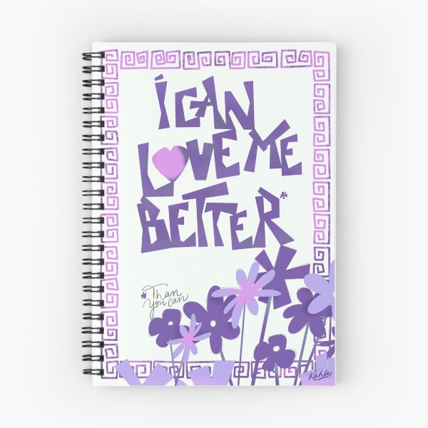 Item preview, I Can Love Me Better – Self Love Lettering Art Print designed and sold by ByKahlie.