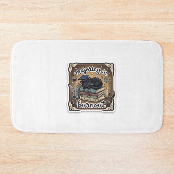 Item preview, Majoring in Burnout Sticker | Dark Academia Humor designed and sold by CutePlix.