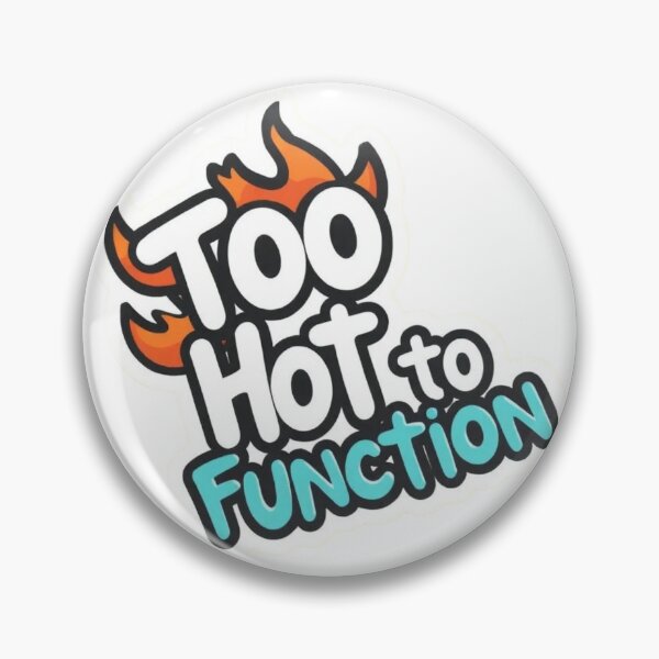 Item preview, Too Hot to Function | Funny Summer Heatwave Sticker designed and sold by HC-Boutique.