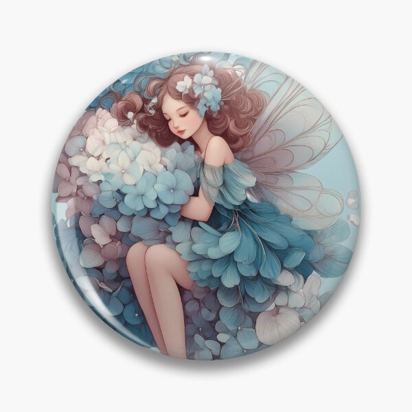 Item preview, Dreaming Hydrangea Fairy designed and sold by Whimsical Wayfarer.