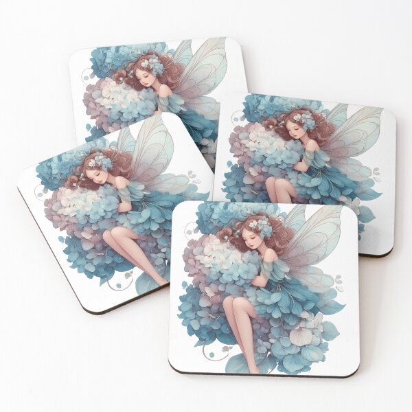 Item preview, Dreaming Hydrangea Fairy designed and sold by Whimsical Wayfarer.