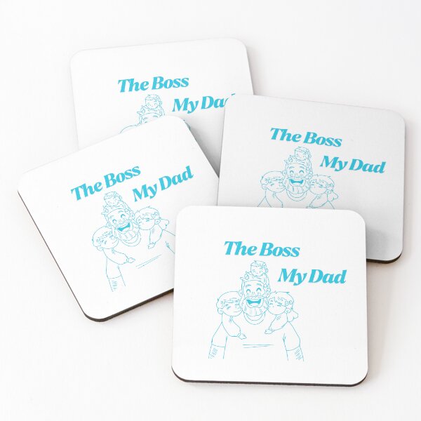 Item preview, The Boss My Dad Soft Blue Illustration designed and sold by Theselinara.