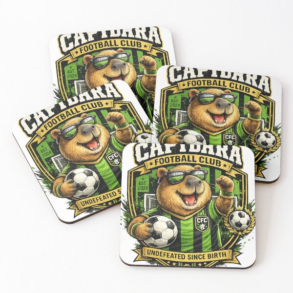 Item preview, Capybara Football Club – Undefeated Since Birth Funny Soccer Fan Mascot designed and sold by Ermicioi.