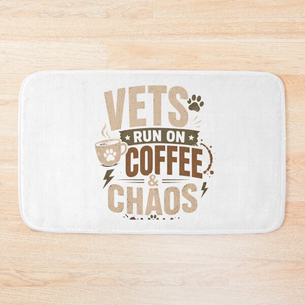 Item preview, Vets Run On Coffee & Chaos Shirt, Funny Vet Tech Tee, Veterinary Student Gift, Coffee Lover Animal Lover Shirt, Retro Vintage Vet Design designed and sold by batoot1.