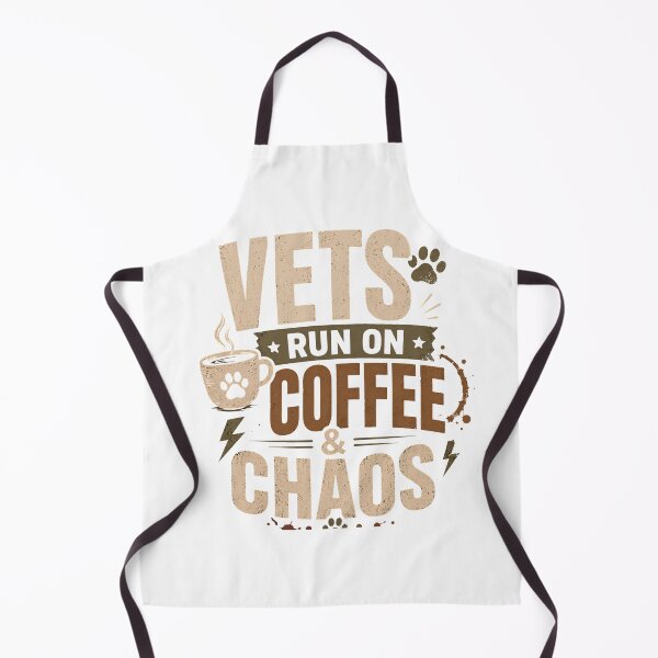 Item preview, Vets Run On Coffee & Chaos Shirt, Funny Vet Tech Tee, Veterinary Student Gift, Coffee Lover Animal Lover Shirt, Retro Vintage Vet Design designed and sold by batoot1.
