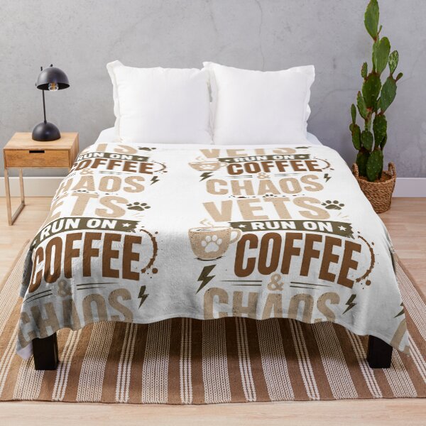 Item preview, Vets Run On Coffee & Chaos Shirt, Funny Vet Tech Tee, Veterinary Student Gift, Coffee Lover Animal Lover Shirt, Retro Vintage Vet Design designed and sold by batoot1.