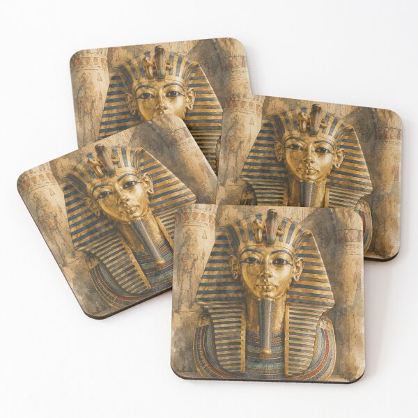 Item preview, Tutankhamun Watercolor Egyptian Art Poster designed and sold by 1/2 Stickers.