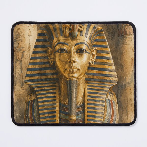 Item preview, Tutankhamun Watercolor Egyptian Art Poster designed and sold by 1/2 Stickers.