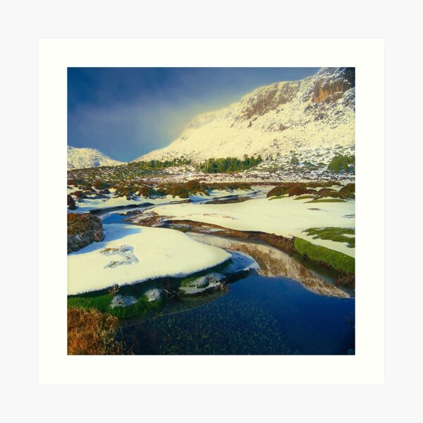 Walls of Jerusalem in winter Art Print