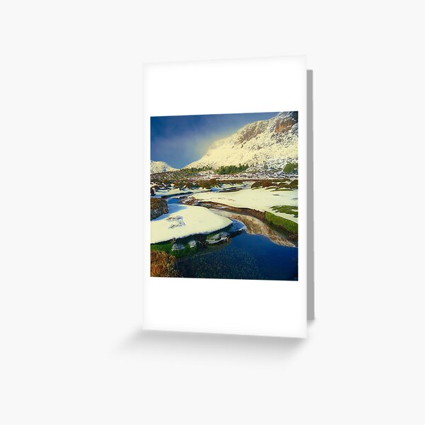 Walls of Jerusalem in winter Greeting Card