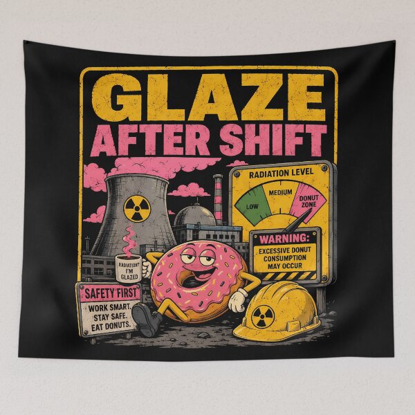 Item preview, Nuclear Donut Safety Poster designed and sold by agearb.