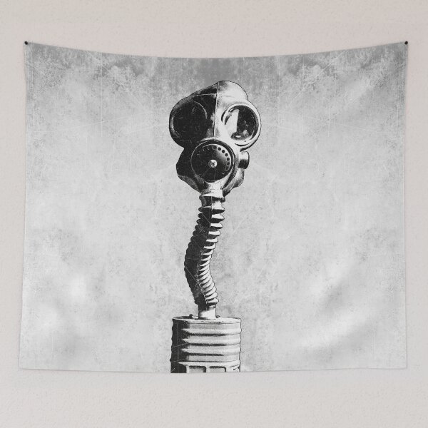 Item preview, WWII MK IV Anti-Gas Respirator Dark Military Art designed and sold by Ghoul Enterprises.