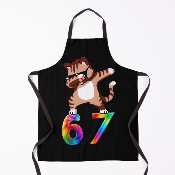 Item preview, Six Seven Meme Slang 6 7 Dabbing Cat  designed and sold by Atteestude.