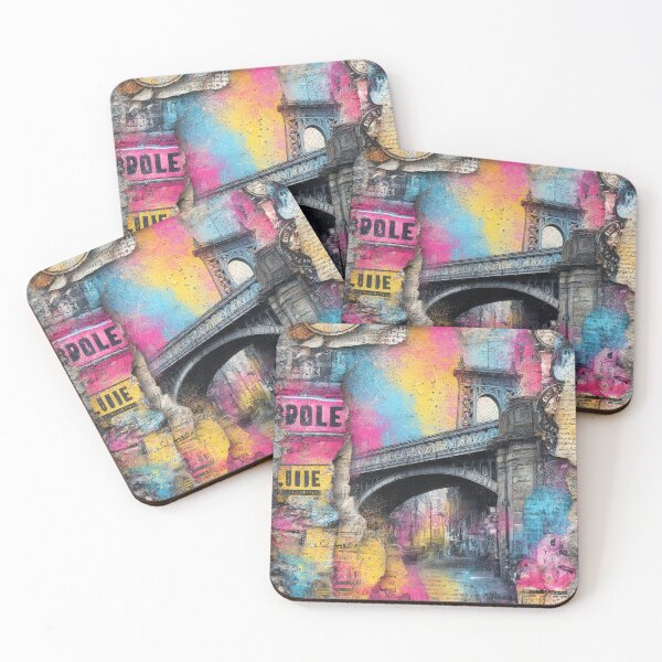 Item preview, Retro Urban Grunge Bridge Pop Art designed and sold by Szpaku desart .