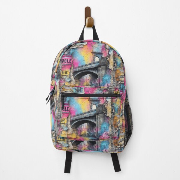 Item preview, Retro Urban Grunge Bridge Pop Art designed and sold by Szpaku desart .