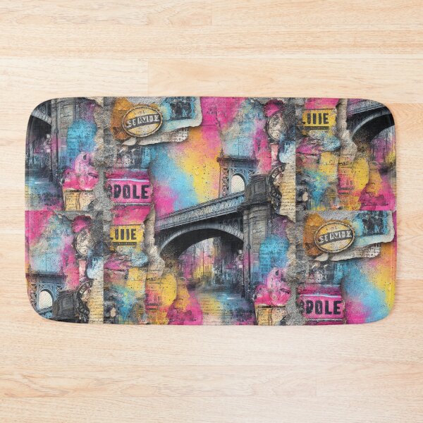 Item preview, Retro Urban Grunge Bridge Pop Art designed and sold by Szpaku desart .