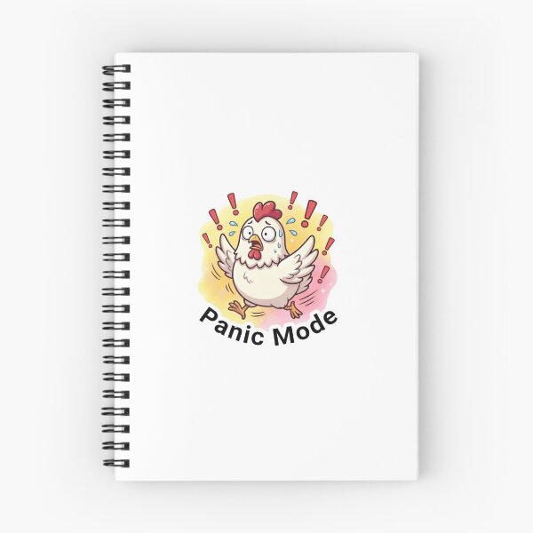Item preview, Panic Mode Cute Chicken Sticker | Anxiety Panic Quote designed and sold by MagicDesignCre.