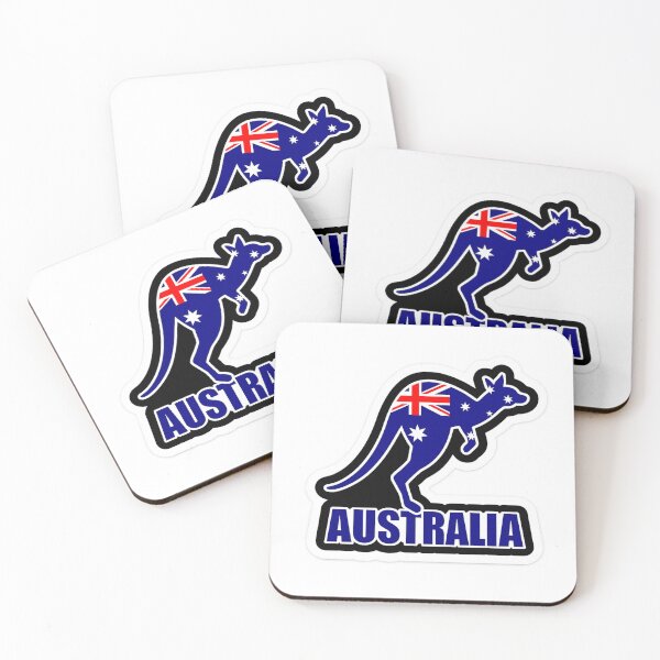 Item preview, Australian Kangaroo Emblem – Patriotic Flag Design designed and sold by stickyverselab.