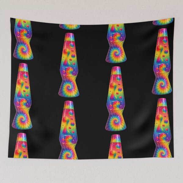 Item preview, Rainbow Tie Dye Lava Lamp designed and sold by jgvisualarts.