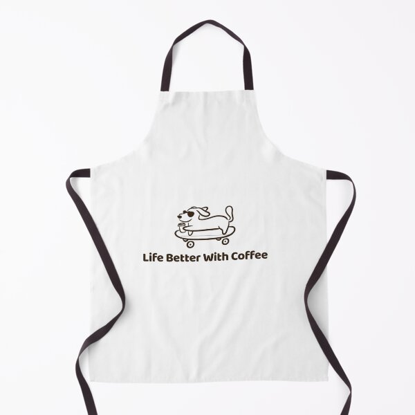 Item preview, Life Is Better with Coffee – Funny Skateboard Dog Coffee Lover Design designed and sold by gluxdesing.