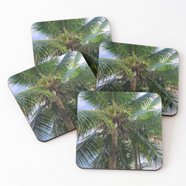 Item preview, Coconut Palm Tree Looking Up Tropical Wall Art designed and sold by Ayiti-Mar.