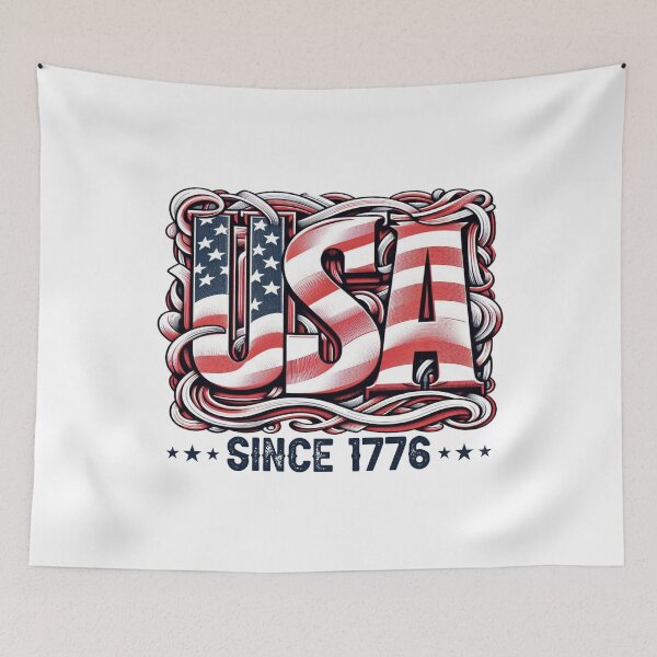 Item preview, USA Since 1776 Patriotic American Flag designed and sold by ShopVelona.