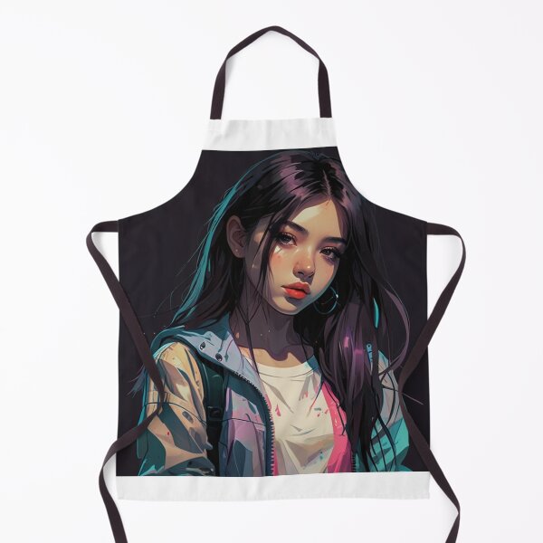 Item preview, Cyberpop Colorful Anime Girl Poster | Dark Cyberpunk Anime Design designed and sold by Joy-boy-op.