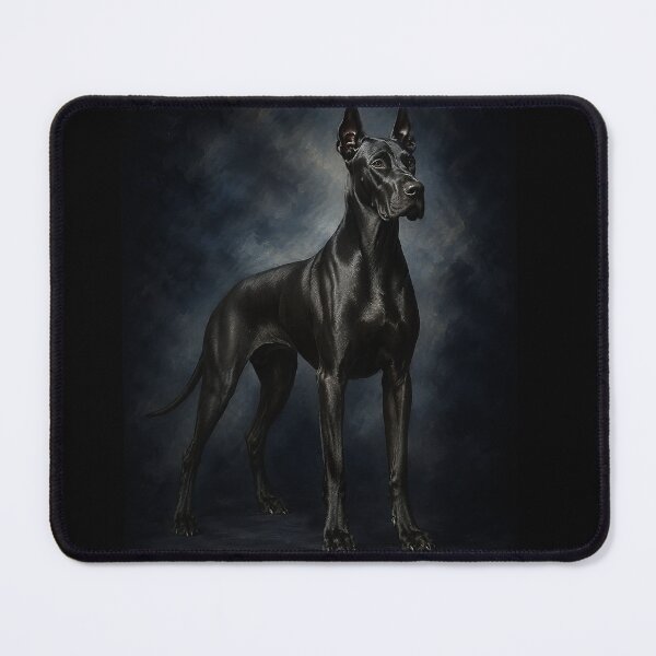 Item preview, Elegant Black Great Dane Portrait designed and sold by PetsArt.