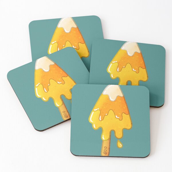 Item preview, Melting Candy Corn Popsicle – Cute Summerween Treat designed and sold by DerpCat Sketches.