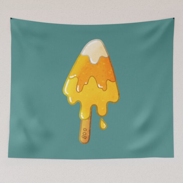 Item preview, Melting Candy Corn Popsicle – Cute Summerween Treat designed and sold by DerpCat Sketches.