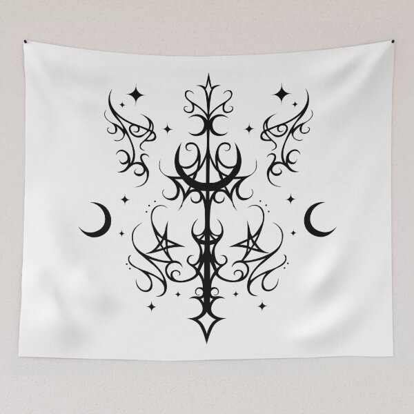 Item preview, Magical ornamental art, cybergoth sigilism designed and sold by Tribalgothss.