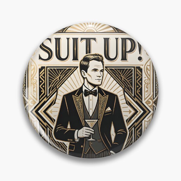 Item preview, Suit Up Timeless Classic Art Deco Vintage Suit Design designed and sold by Greemo03.