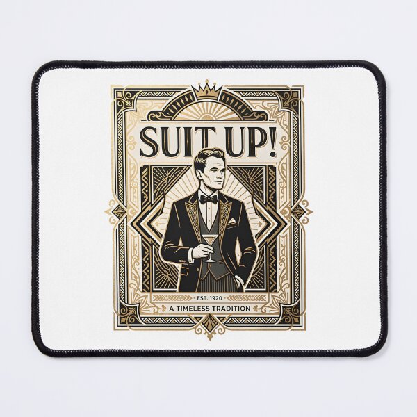 Item preview, Suit Up Timeless Classic Art Deco Vintage Suit Design designed and sold by Greemo03.