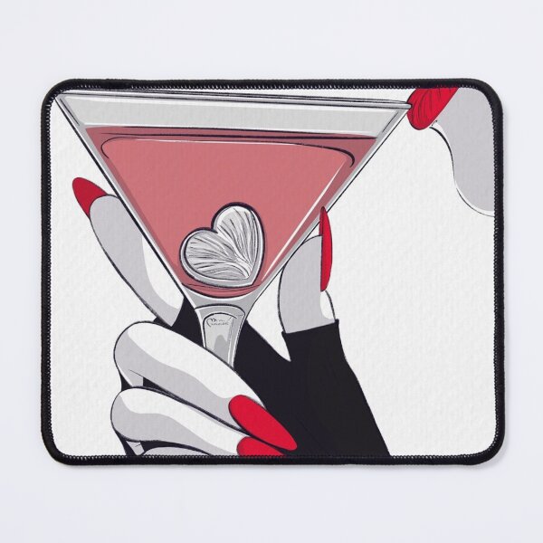 Item preview, Elegant Girl with Wine Glass | Soft Feminine Aesthetic designed and sold by Pink Chaos Club.