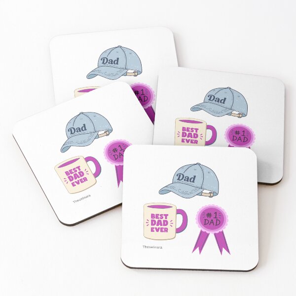 Item preview, Best Dad Ever Gift Set Illustration designed and sold by Theselinara.