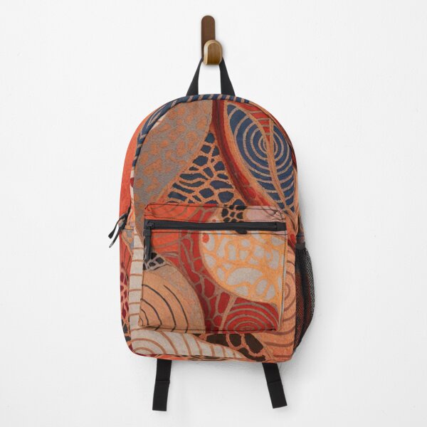 Item preview, Terracotta Blue Organic Geometric Pattern designed and sold by Lakuekarts.