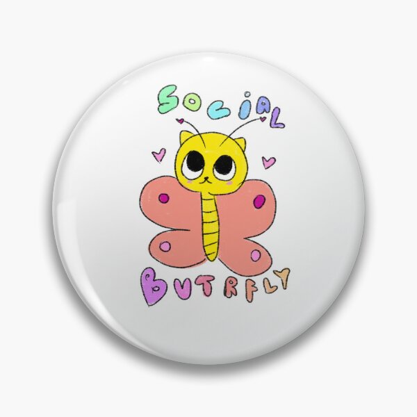 Item preview, Social butterfly  designed and sold by StnkysStkrz.