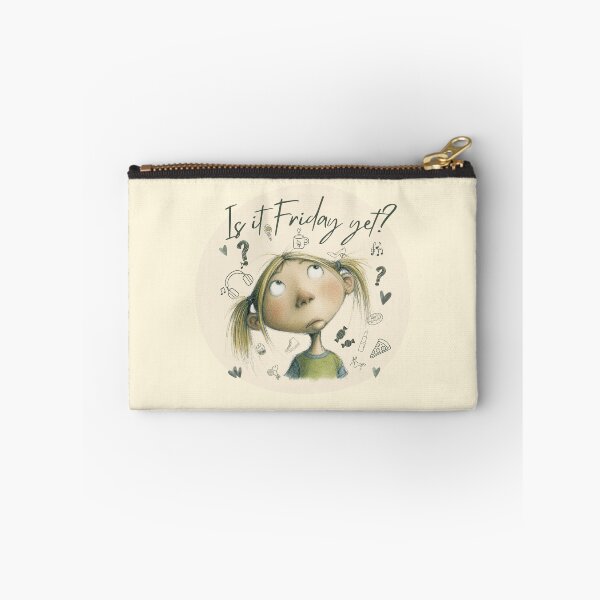 Item preview, Girl Is It Friday Yet? – Whimsical Weekend Vibes for Coffee Lovers, Introverts and Dreamers designed and sold by illeN-Art-World.