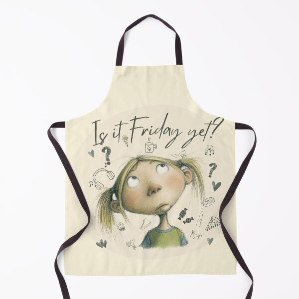 Item preview, Girl Is It Friday Yet? – Whimsical Weekend Vibes for Coffee Lovers, Introverts and Dreamers designed and sold by illeN-Art-World.