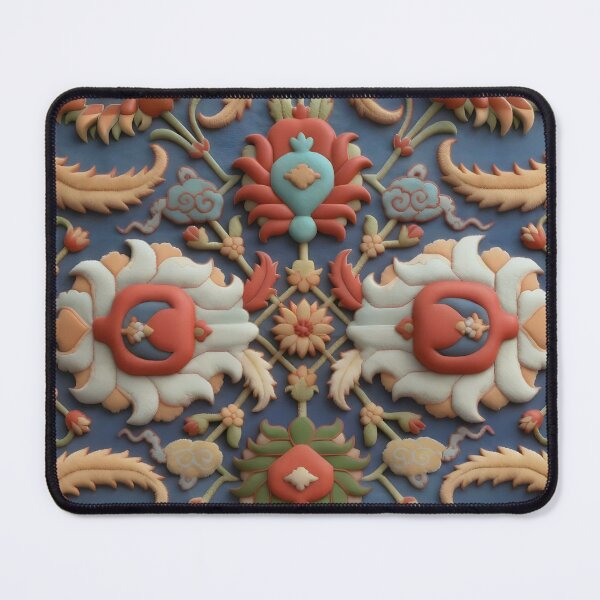 Item preview, Indian Antique Floral Rug Print designed and sold by Vicky Brago-Mitchell®.