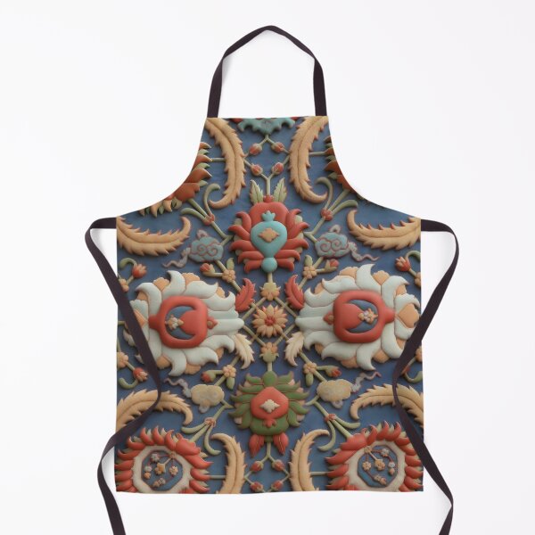 Item preview, Indian Antique Floral Rug Print designed and sold by Vicky Brago-Mitchell®.