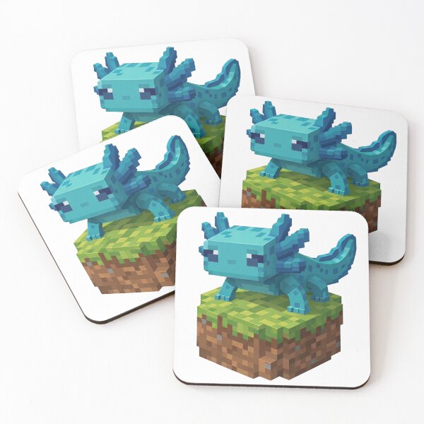 Item preview, Blue Minecraft Axolotl designed and sold by LyssasMindArt.