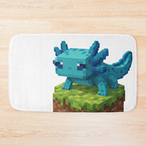 Item preview, Blue Minecraft Axolotl designed and sold by LyssasMindArt.