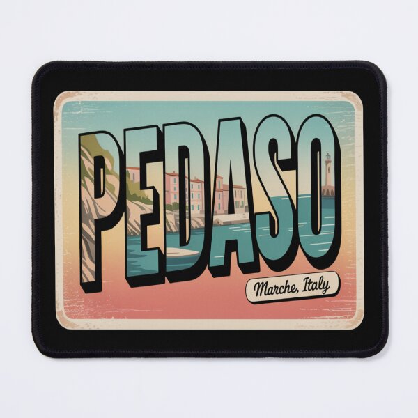 Item preview, Pedaso Vintage Postcard Sticker – Marche Italy Retro Coastal Art designed and sold by stickercuffs.