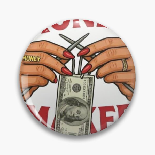 Item preview, Hands with Knitting Needles & Money | Abundance Aesthetic designed and sold by     Pink Chaos Club.
