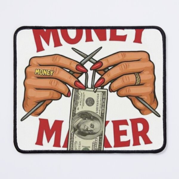 Item preview, Hands with Knitting Needles & Money | Abundance Aesthetic designed and sold by     Pink Chaos Club.