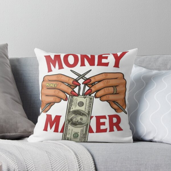 Item preview, Hands with Knitting Needles & Money | Abundance Aesthetic designed and sold by     Pink Chaos Club.