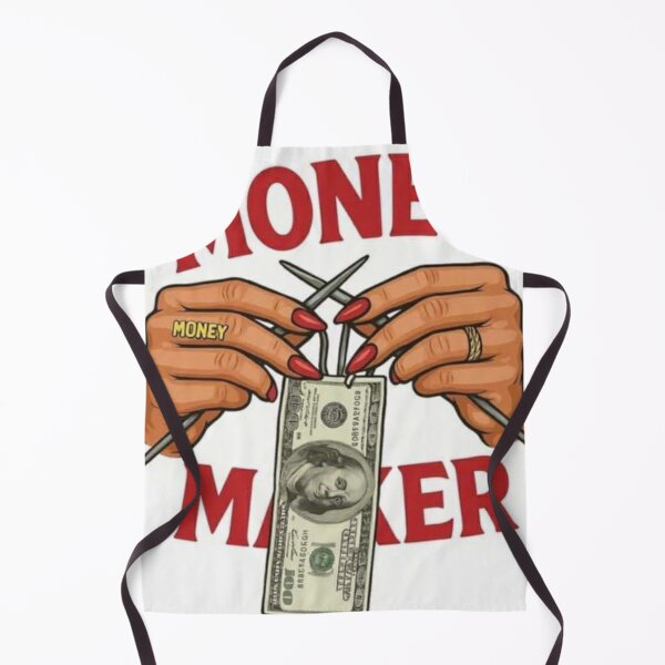 Item preview, Hands with Knitting Needles & Money | Abundance Aesthetic designed and sold by     Pink Chaos Club.