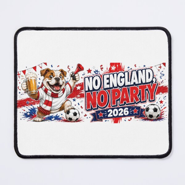 Item preview, England World Cup 2026 No England No Party Football Fan Design designed and sold by UrbanKangaroo.