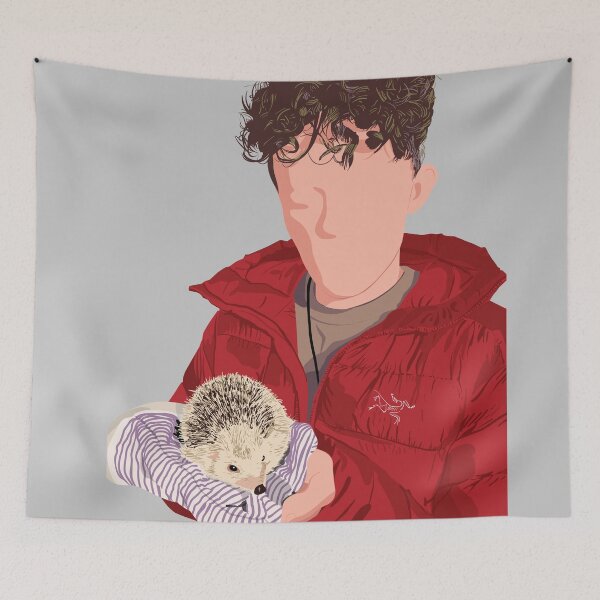 Item preview, Harry Holland Holding a Hedgehog designed and sold by quacksondesigns.